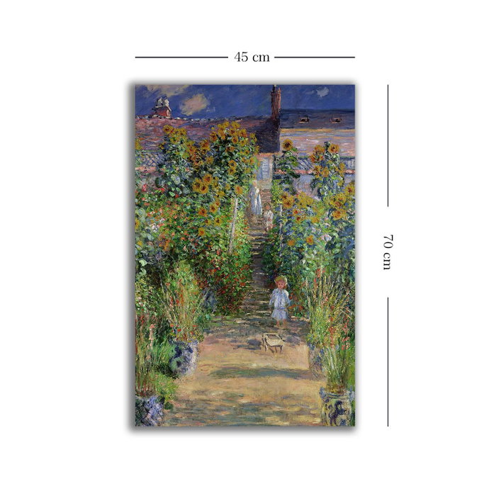 Wallity Pintura Decorativa en Lienzo Claude Monet 45x70 cm